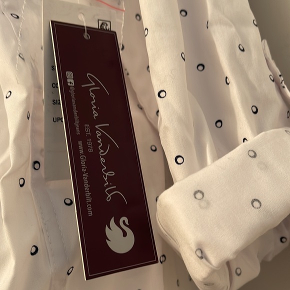 GLORIA VANDERBILT The Amanda shirt, White button up XL NWT - Picture 4 of 16